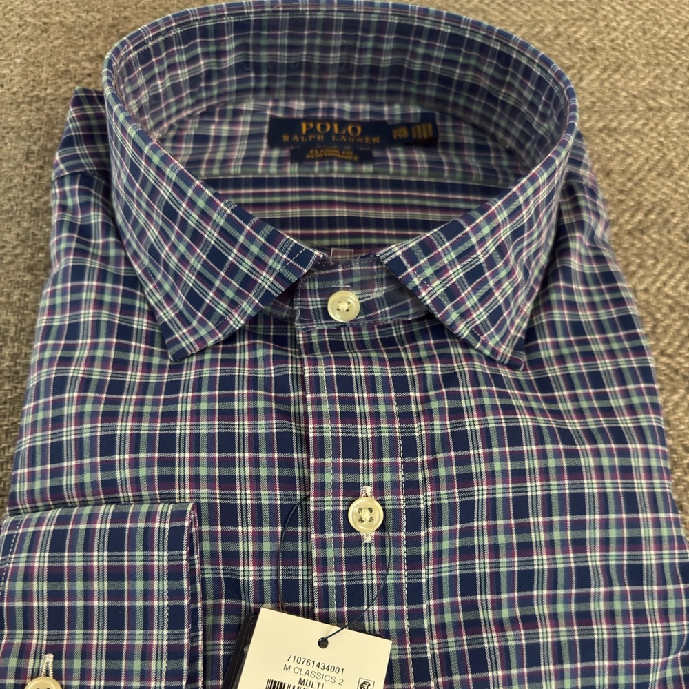 Polo by Ralph Lauren Men's Multicolor Plaid Shirt- size XXL- New with tags